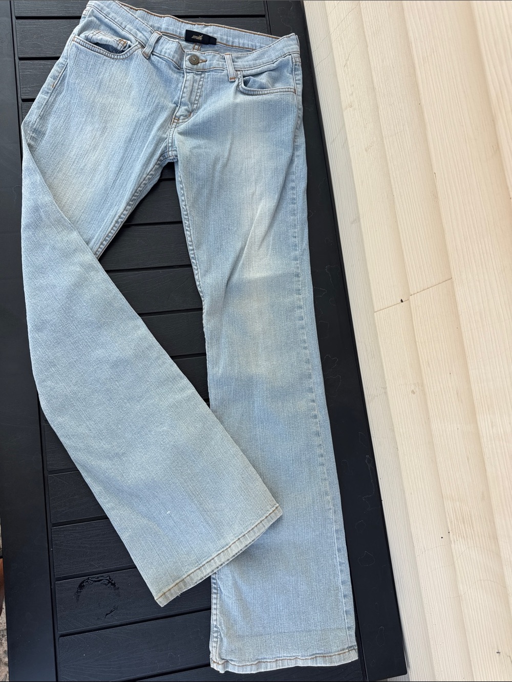 Hurley Light Blue Denim Jeans with Contrast Stitching